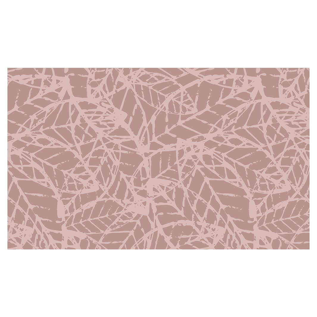 LEAF STAMP MUTED PINK PATTERN TABLECLOTH