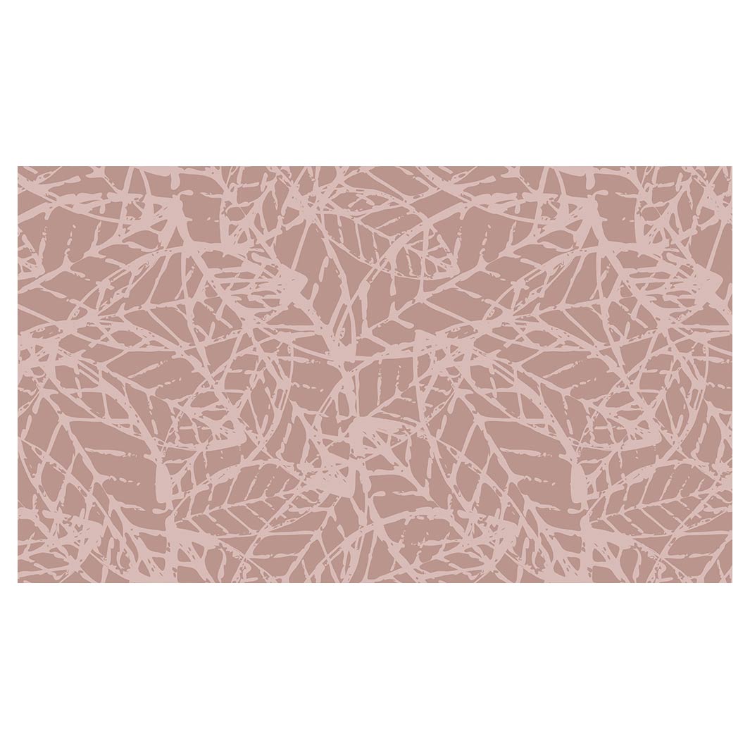 LEAF STAMP MUTED PINK PATTERN TABLECLOTH