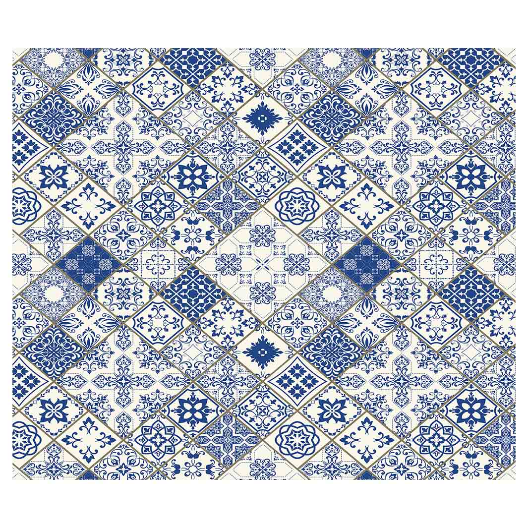 PATTERN BLUE DIAMOND LISBON VINYL FOAM MAT