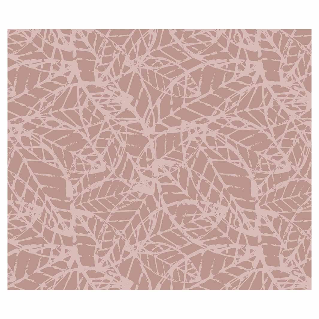 LEAF STAMP MUTED PINK PATTERN VINYL FOAM MAT